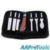 AAProTools Farrier Hoof Knife Kit Set Premium Quality Set of Knives + Carry Pouch