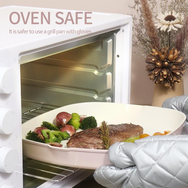 BECIGAR 23pcs Ceramic Pots and Pans Set, Nonstick Detachable Handle