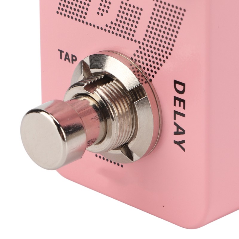 Digital Delay Pedal Metal Pink Guitar Looper Effect Pedals with