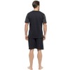 Strong Souls Mens Jersey Cotton Pyjamas Pjs Black / Grey