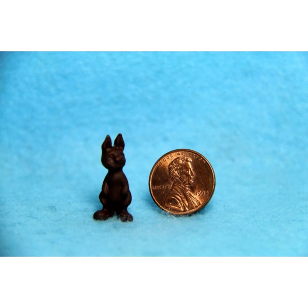 Handley Dollhouse Miniature Chocolate Easter Bunny ~ MUL1699A