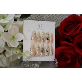 Handmade Nails - Dear. - Basic - Stiletto Blossom / 수제네일 - Dear.  - 기본 - 스틸레토 블라썸