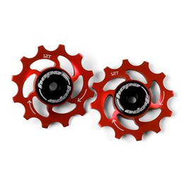 Hope 12 Tooth Jockey Wheels - Pair Red
