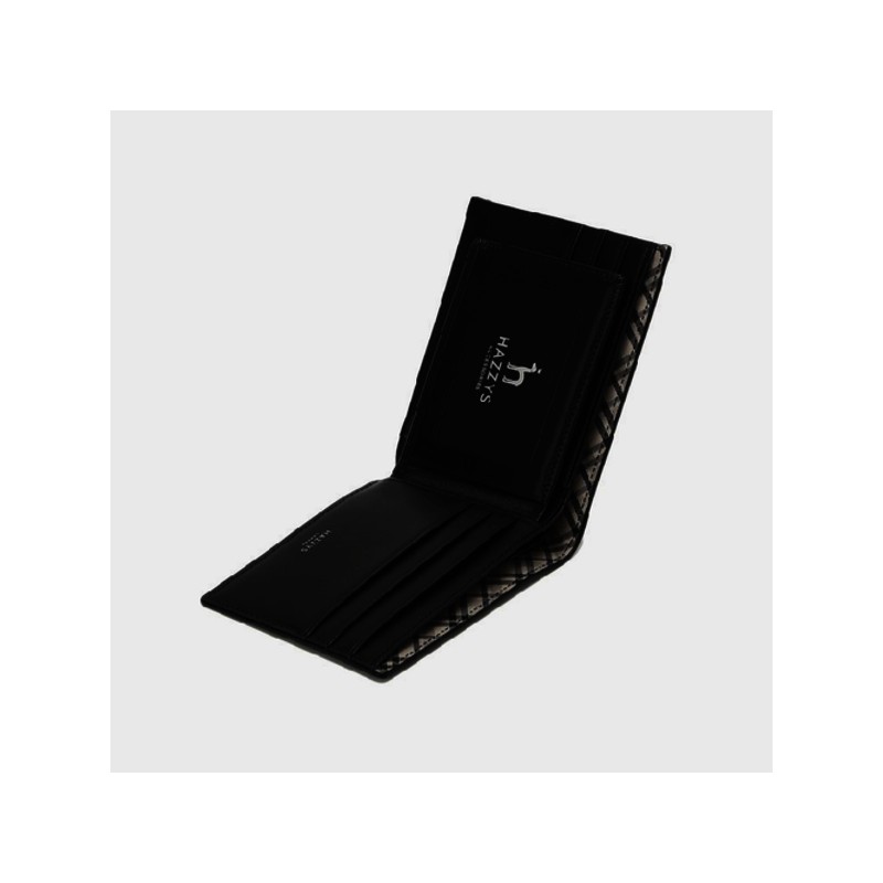 Hazzys (대구신세계)CHESTER 블랙 체크배색 소가죽 반지갑 HJWA4E281BK (CHUNGSUNG SHINSEGAE) CHESTER