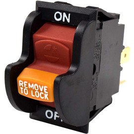 HQRP On-Off Toggle Switch compatible with Delta 489105-00 11-900 11-950 11-980 11-985 11-990 14-040 17-900 DP400 DP300L 17-950L Drill Press, 34-670 36-600 36-977 36-978 36-980 36-981 TS200LS Table Saw