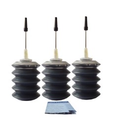 ND ™ Brand Dinsink 3x30ml Black refill ink kit for HP 21 ink cartridge:Deskjet D1568, Deskjet D2320, Deskjet D2330, Deskjet D2345, Deskjet D2360, Deskjet D2430, Deskjet D2445, Deskjet D2460, Deskjet F2110, Deskjet F2120, Deskjet F2128, Deskjet F2140, Des