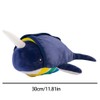Busy Button Plush Toy Narwhal Stuffed Animal Development Toy Educational