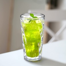 Amazing Abby - Alps 22-Ounce Insulated Tumblers (Set of 4), Double-Wall Drinking Glasses, All-Clear High-Balls, Reusable Cups, BPA-Free, Shatter-Proof, Dishwasher-Safe