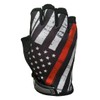 Red Line USA Flag HALF Finger Gloves for Gym, Athletic,