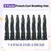 24Inch French Curl Braiding Hair 8 Packs Loose Wavy Spanish