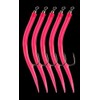 DEGA Rubber Makk Classic, Pack of 5 Loose Pieces, Pink, Hook Sizes 6/0, 8/0, 10/0 and 12/0 (6/0)