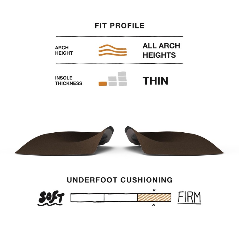 Superfeet Casual Easy Fit Men's Insole, No Cut Necessary, For