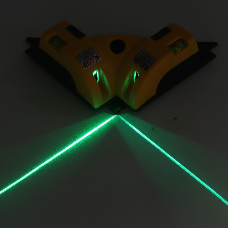 Right Angle Level High Accuracy Visible Green Beam Leveling Gauge