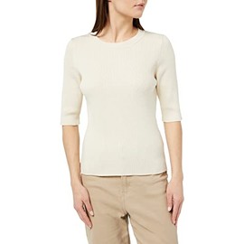 SELECTED FEMME Women's Slfmala 2/4 Knit O-Neck Noos Sweater, Birch, M