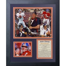 Legends Never Die "John Elway Framed Photo Collage, 11 x 14-Inch, (11545U)