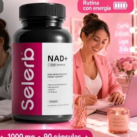 Seelerb Nad+ Mujer Anti Edad Y Energía Celular 90 Caps