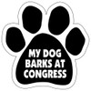 Imagine This Paw Magnet, My Dog Barks at Congress