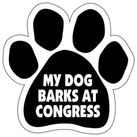 Imagine This Paw Magnet, My Dog Barks at Congress