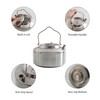 1.2L Camping Stainless Steel Tea Kettle Outdoor Hiking Picnic Pot