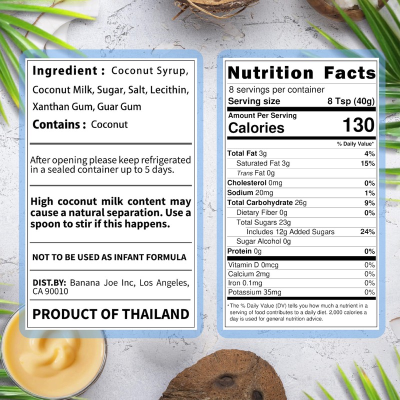 Sweetened condensed coconut milk (6 cans) vegan coconut condensed milk