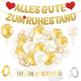 Retirement Decoration, Happy Retirement Banner, Balloons Retirement, Decoration Pension, Happy Retirement for Pension, Retirement Party