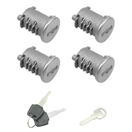 4 Pack Lock Cylinder for Yakima SKS Car Rack System with SKS Lock Core Replacement 4 Cores 2 Keys and Control Key A