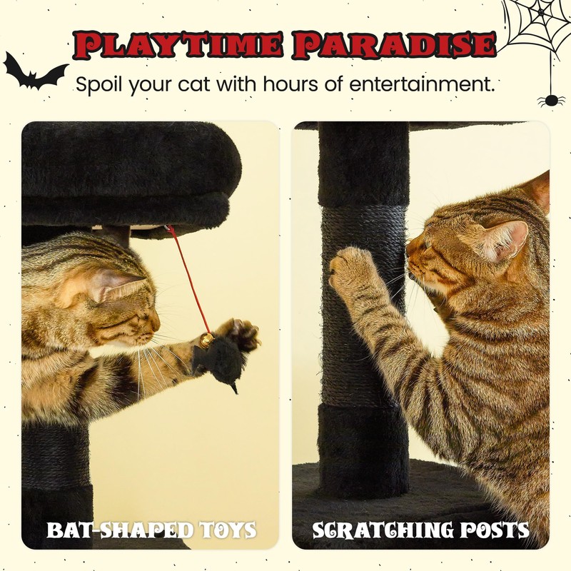 MWPO 63.8 inches Multi-Level Cat Tree for Large Cats with
