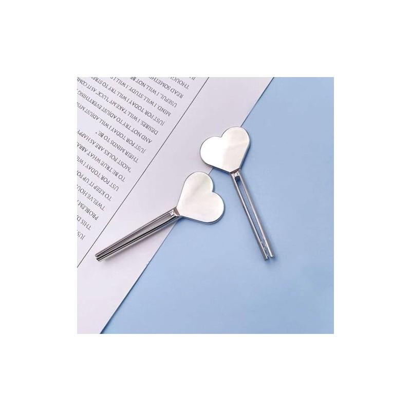 Silver Metal Manual Toothpaste Squeezer Heart Stainless Steel Dispenser Tube