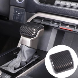 momocar Carbon fiber look Car Gear Shift Knob Cover Trim Fit For Toyot-a Tundra 2022-23