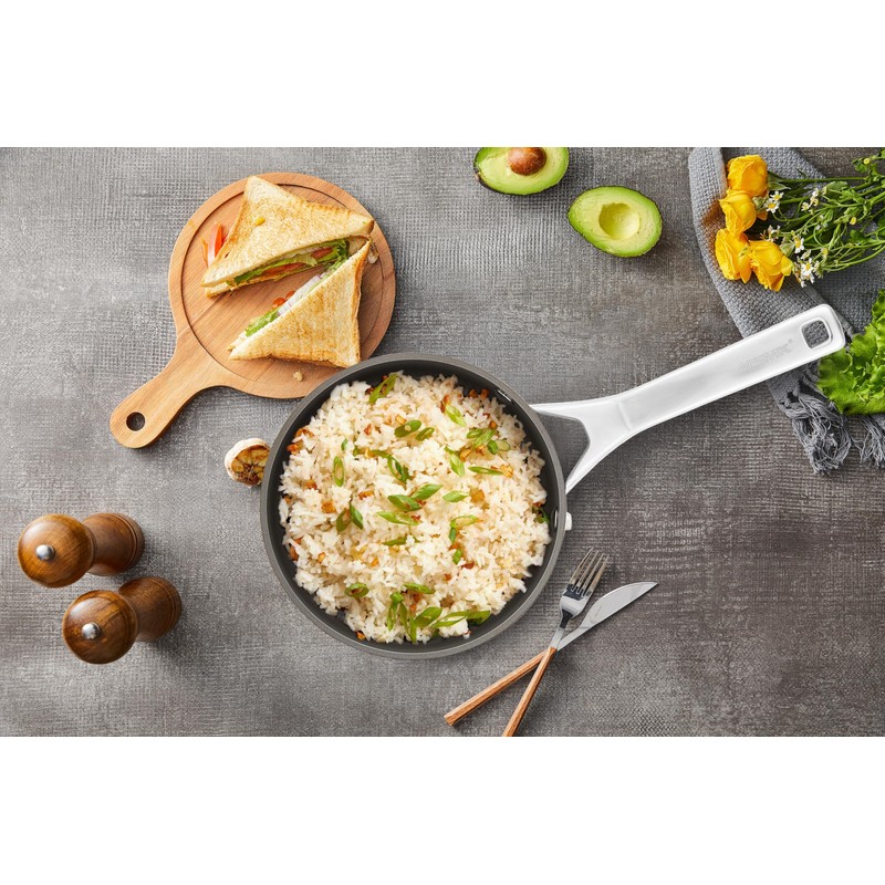 MSMK 2.5 QT PFAS-FREE Ceramic enamel saucepan with Tempered Glass