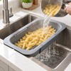 Expandable Sink Colander for Washing & Draining – Adjustable Strainer