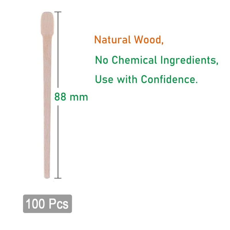 Wax Spatula Sticks, 200 Pieces Hair Removal Eyebrow Wax Applicator