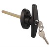 6½" T-Handle Shed Door Lock Handle with Lock Keyed Alike