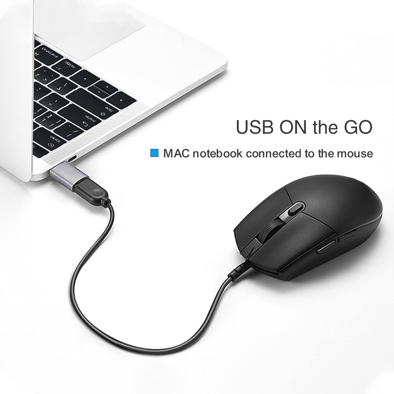 Helos Adapter OTG USB 3.1 A Female/Type-C™ Male Premium Dark
