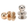 200 Set Chicago Screws 0.3x0.2in Pure Copper Glossy Durable Round