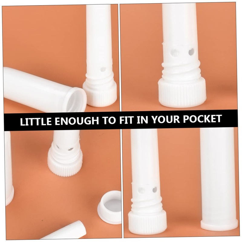 OHPHCALL 10 Pack Essential Oil Reusable Aromatherapy Nasal Compact for