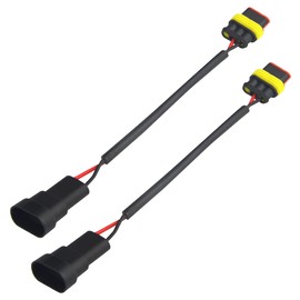 BGTXINGI 2Pcs D1S D2S D3S D4S to 9005 9006 Wiring Harness Socket Adapter Connector for Headlight Fog Light Conversion Adapter Cable