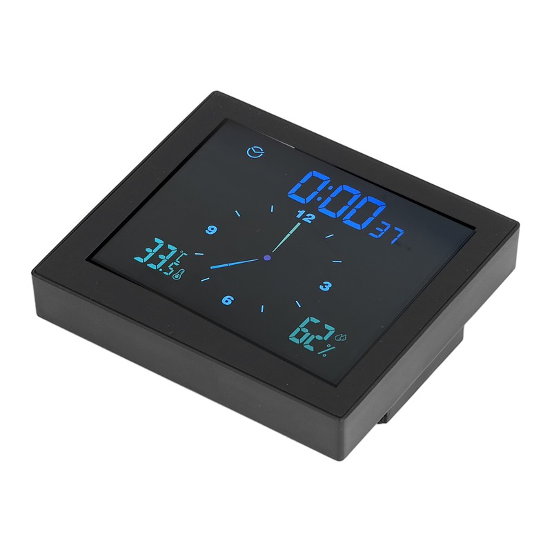 5in Wall Shower Clock Digital Timer Alarm Temperature Humidity Display