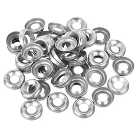 sourcing map #14 304 Stainless Steel Cup Washer Countersunk for Screw Bolt 50pcs