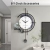 YdseozODCF Radio-Controlled Clock Movement Set with 4 Pairs of Hands,