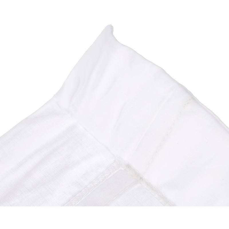 Douceur d'interieur Pillow CASE Flat Flounce 63/63 UNI Blanche +Bourdon