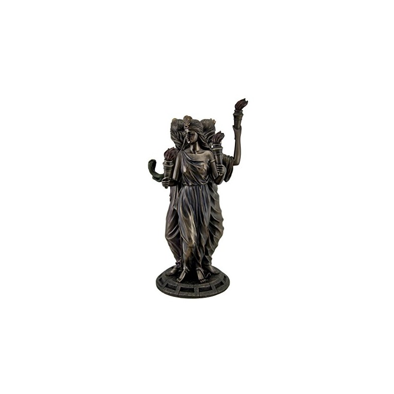 Veronese Design Large Bronze Finish Greek Goddess Hecate Triple Goddess