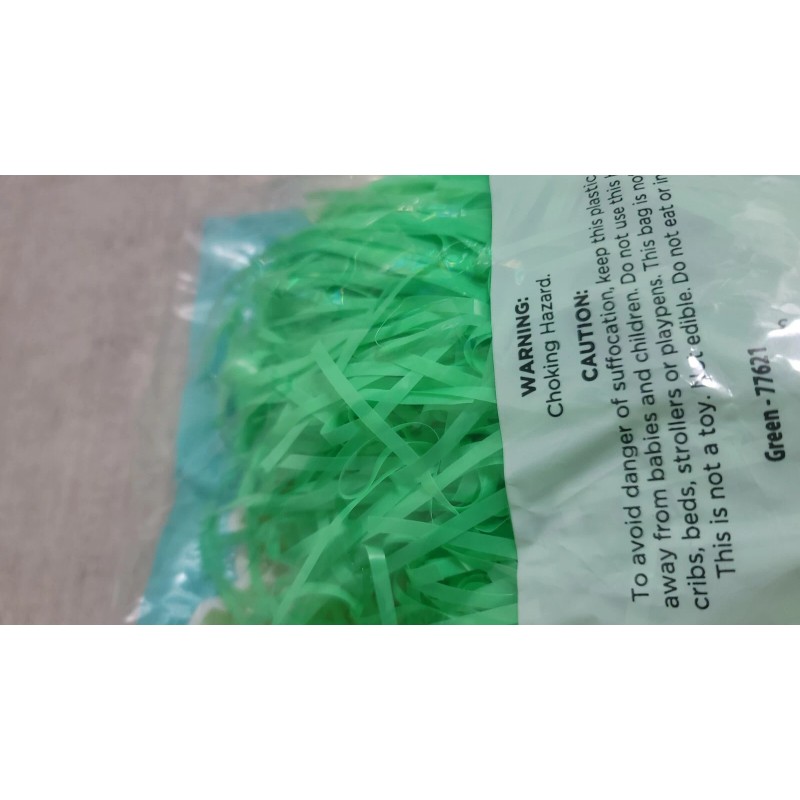 Easter Basket Grass Plastic Green Scented Candy Christmas Filler Discontinued