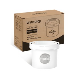 Waterdrop Fluoride-Reducing Replacement Filters for WD-WFD-02L, WD-WFD-02W Dispenser Filtration System, Reduces PFOA/PFOS, Last Up to 150 Gallon or 2 months, WD-PF-03B (1 Pack)