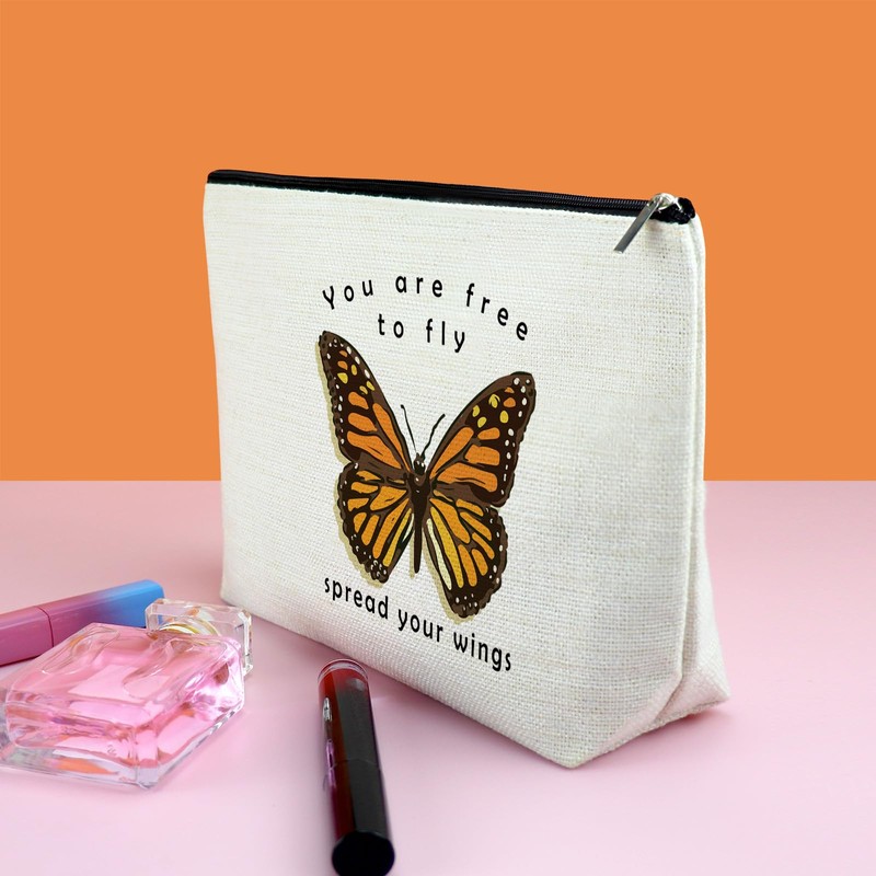 Gfhzdmf Butterfly Makeup Bag For Women Butterfly Lover Gifts for