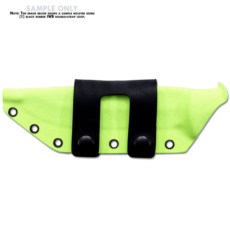 IWB Double Belt Loop - Heavy Duty Rubber – Black