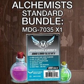 Mayday Games Alchemists Game Accessory - Standard Card Sleeve Bundle