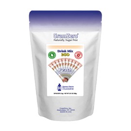 GramZero 2GO Sticks - Peach, Zero Calorie Sugar Free Drink Mix, Stevia Sweetened, Great For Nutrition Club Loaded Tea To Go Kits
