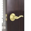 Defiant Naples Polished Brass Bed/Bath Privacy Door Lever Handle W/