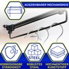 Set of 2 Clothes Rails, Extendable Wardrobe 300 mm, Extendable